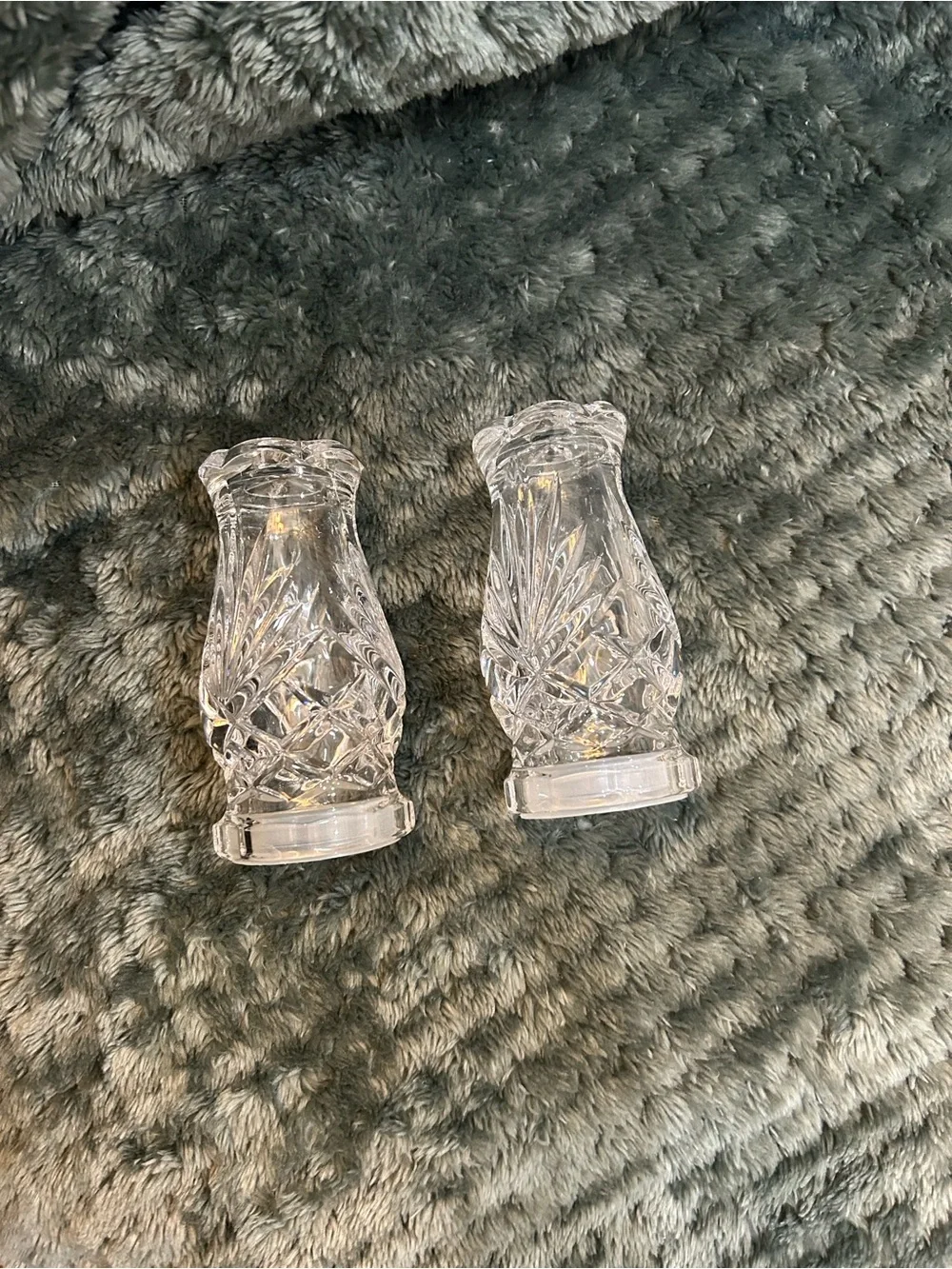 Vintage Noritake Crystal Salt and Pepper Shakers, Hampton Hill design - Set of 2